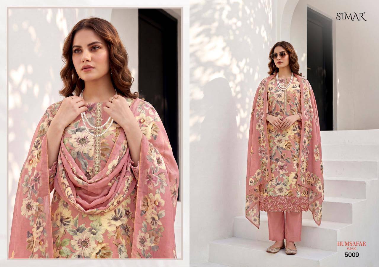 Humsafar Vol 05 By Glossy 5009 To 5013 Series Beautiful Colourful Viscose Dresses At Wholesale Price